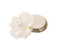 SOLUSTRE Broche Floral Magnético de Concha Natural, Broche de Flores de 5 Pétalos para Ropa, Pin Decorativo Ligero para Mujer, Accesorio Adecuado para Fiestas y Uso Diario