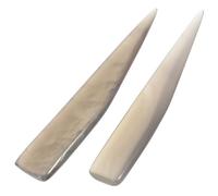 SOLUSTRE Bruñidor de Ágata Naranja para Limpieza y Pulido de Joyas de Oro y Plata, Herramienta Profesional de Piedra para Bisutería, Pack de 2 Piezas Adecuado para Joyeros Color Aleatorio