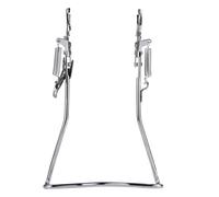 SOLUSTRE Caballete de Bicicleta de Doble Pata de Hierro Plata Fuerte y Resistente para Bicicletas de Carretera y Montaña Adecuado para Estacionamiento y Limpieza