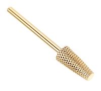 SOLUSTRE Cabezales de Pulido para Manicura de Acero Tungsteno Dorado Función de Remodelar Uñas y Pulido sin Polvo para Uso Profesional en Salón