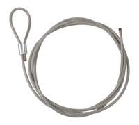 SOLUSTRE Cable de Acero Plastificado 3 MM para Redes de Baloncesto, Cierre de Aluminio, 180 CM, Instalación Rápida para Canchas Interiores y Exteriores