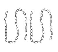 SOLUSTRE Cadenas de Hierro de Imitación Diseño Liviano y Detalles Realistas 2 Piezas para Halloween Accesorio Adecuado para Disfraces y Decoración de Casas Encantadas