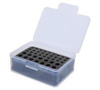 SOLUSTRE Caja de Almacenamiento para Pilas AA y AAA, Caja de batería para Controles remotos, Estuche apilable de múltiples Compartimentos, para linternas y Oficina