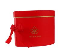 SOLUSTRE Caja de Flores Forma de Corazón Rojo de Doble Capa y Diseño Giratorio para Envolver y Preservar Flores en Cumpleaños y Despedidas de Soltera