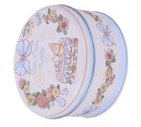 SOLUSTRE Caja de Lata para Embalaje de Obsequio Lata para Galletas Navideñas Caja de Hojalata para Galletas Recipientes Redondos para Dulces para Obsequio