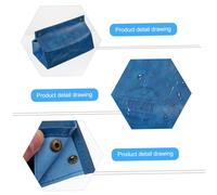 SOLUSTRE Caja Organizadora de Pañuelos de Papel de Sintética Azul Caja de Almacenamiento Práctica y Ligera para Hogar Oficina y Coche Fácil de Instalar y Desmontar Diseño Decorativo y