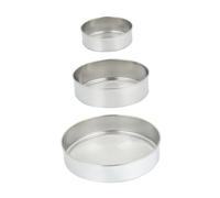 SOLUSTRE Cedazo de Inoxidable Set de 3 Coladores Herramienta Manual para Tamizar para Cocción Tamaño Compacto y Duradero