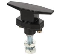 SOLUSTRE Cerradura de caja de aleación de zinc, cerradura metálica manilla T para armarios y vitrinas, negra, anti-rust, para cabinets y storage areas