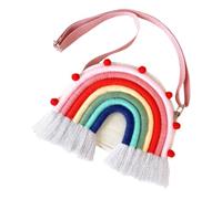 SOLUSTRE Charm De Mochila Arcoíris Infantil Decoración De Pared Bonita Bolsos Cruzados Colgantes para Niñas Pequeñas Arcoíris