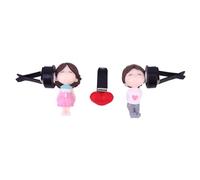 SOLUSTRE Clip De Aromaterapia Para Coche Ambientador De Coche Diseño De Pareja De Muñecos Difusor De Aroma Para Rejillas De Ventilación Decoración Para