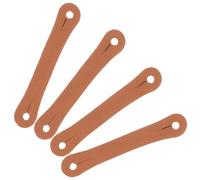 SOLUSTRE Clip de Control para Baquetas de Cuero PU 4 Unidades Anillo Auxiliar para Dedo, Soporte Antideslizante para Bateristas Principiantes y Profesionales Color Aleatorio