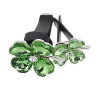 SOLUSTRE Clip para Perfume de Ventilación Diseño de Cuatro Hojas Verde, Aromaterapia y Decoración Estética para Interiores de Coche, Paquete de 2 Piezas