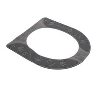 SOLUSTRE Cojín de Inodoro Reutilizable de Silicona Gris Desmontable, Alfombrilla Flexible para Asiento de Baño, Almohadilla Cómoda y Fácil de Limpiar, Tapa de Inodoro Doméstico Adaptable