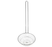 SOLUSTRE Colador Resistente al Calor de Acero Inoxidable Espumadera de Cocina Mango Largo Adecuado para Freír y Escurrir Pasta para y Restaurantes