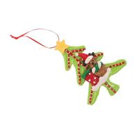 SOLUSTRE Colgante De Alce y Ciervo para Árbol De Navidad Adornos De Arcilla Cuerdas para Fiestas De Invierno y Decoración De Manualidades Navideñas