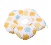 SOLUSTRE Collar para Gatos Collar Protector de Recuperación, Anillo de Cuello para Gato, Antiarañazos, Material Relleno de PP, Flor, Amarillo, Tallas S y L, para Después de Cirugía