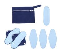 SOLUSTRE Compresas Lavables Reutilizables para Menstruación y Postparto, 8 Piezas de Tela Suave Transpirable, Toallas Sanitarias Femeninas Absorbentes para Día y Noche