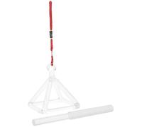 SOLUSTRE Conjunto de Pirámide Cantora de Cuarzo Blanco de 3 Pulgadas Cuerda para Colgar, Herramienta de Musicoterapia para Meditación y Decoración del Hogar Varios estilos