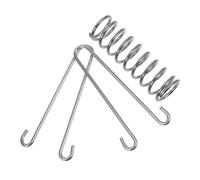 SOLUSTRE Correa para Perros Amortiguador de Alta Resistencia Acero Inoxidable Adecuada para Paseos y Actividades Libre Controla Razas Medianas Cuerda de Amarre para Mascotas Silver