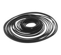 SOLUSTRE Correas de Transmisión de Casete de Caucho 1 Mm Cuadradas, Surtido 30 Unidades (40-135 Mm), Repuesto para Grabadoras, DVD y Reproductores de Casetes, Mantenimiento Profesional