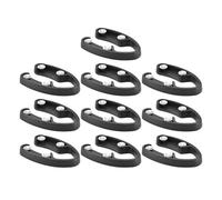 SOLUSTRE Cortador de Papel de Aluminio para Vino Tinto, 10 Unidades, Accesorio Práctico y Portátil de Acero Inoxidable Negro para Abrir Botellas en Bar y Hogar, Útil Destapador