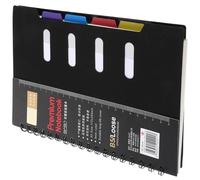 SOLUSTRE Cuaderno Portátil y Práctico y Diseño Clásico Mediano Espiral de 105 Páginas Rayadas Cubierta Plástica Color Aleatorio Varios estilos para Oficina Varios estilos