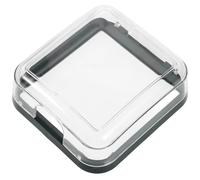 SOLUSTRE Cubierta Protectora para Enchufe 86 Tipo Adhesiva Resistente al Agua Prueba de Salpicaduras Caja de Salida Transparente Verde para Baño y Exteriores Tapa de Enchufe