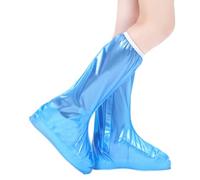SOLUSTRE Cubiertas Impermeables para Zapatos Alargadores Azules Protectores De Botas Resistentes Lluvia para Uso Exterior Días Lluviosos para Adultos