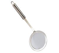 SOLUSTRE Cucharón Colador Inoxidable con Diseño de Espumadera para Cocción y para Fideos Verduras y Herramienta de Cocina Práctica con Orificio para Colgar