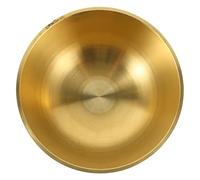 SOLUSTRE Cuenco de Latón Dorado Cuenco Redondo Tradicional de 10 Cm para Ofrendas Budistas Diseño Elegante y Uso Versátil para Templo y del Hogar