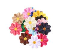 SOLUSTRE de Parches Bordados de Girasol Color Aleatorio 22 Piezas Apliques de Tela Fáciles de Usar para Coser en Ropa y Bolsas para y Reparación