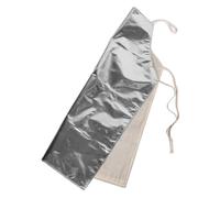 SOLUSTRE Delantal Industrial de Trabajo Ignífugo y Aislante Térmico de Papel de Aluminio, Resistente a Altas Temperaturas, Protección contra Salpicaduras para Soldadura y Fundición, Tamaño