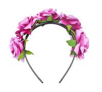 SOLUSTRE Diadema Color Rosa para Mujer de Tela Ligera y Cómoda Accesorio Diseño y Único para Bodas y Ocasiones Obsequios