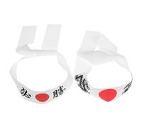 SOLUSTRE Diadema Japonesa para Karate y Chef de Sushi 2 Piezas de Poliéster, Funcional como Cinta Cabello y Banda Sudor, Estilo Minimalista Japonés para Deportes y Cocina