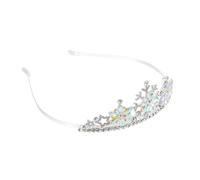 SOLUSTRE Diadema para Niños Tiara de Aleación y Copos de Nieve, Tamaño Único, Decorativa para Fiestas Infantiles y Cumpleaños, Color Plateado Elegante