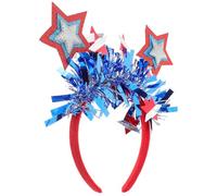 SOLUSTRE Diadema Patriótica del 4 de Julio Estrellas y Rayas, Ligera y Fácil de Usar, Adecuado para Fiestas de Independencia y Eventos Patrióticos Diseño en Plástico y Tela