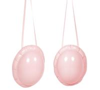 SOLUSTRE Disfraz de Embarazo 2 Vientres Inflables de Pvc Rosa, Realistas y Ligeros, Accesorios Perfectos para Cosplay y Fiestas Temáticas