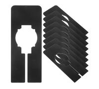 SOLUSTRE Divisores de Tamaño para Armario Negros Reutilizables 30 Piezas, Separadores de Ropa de Plástico Pequeños para Perchero y Estantes, Organizadores Prácticos para Armarios y Cajones