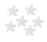 SOLUSTRE Esponja Filtrante de Piscina Alta bsorbente de Aceite en Forma de Flor Blanco, Paquete de 10 Piezas Multiusos para Spa y Piscinas