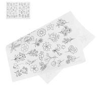 SOLUSTRE Estabilizador de Bordado Soluble de Agua Portátil, Papel Desgarrable para Manualidades, 1 Hoja para Coser y Hacer Logos Adhesivo Reutilizable