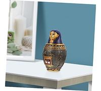 SOLUSTRE Estatua de Resina Egipcia Adorno Artesanal Duradero para Decoración de Hogar y Oficina Diseño Elegante sin Decoloración Faraónico Clásico