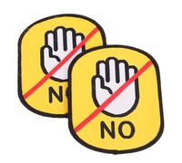 SOLUSTRE Etiqueta Adhesiva Para Correa De Mascota 2 Uds. Etiquetas De Identificación De Perro Reutilizables No Tocar Etiqueta Para Mascota Pegatinas De Señ De Parada Etiquetas De Collar