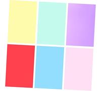 SOLUSTRE Filtros De Gel De Iluminación Transparentes PVC A4, Láminas De Colores Surtidos para Fotografía y Vídeo, Multifuncionales para Estudio y Decoración, 6 Piezas Variadas