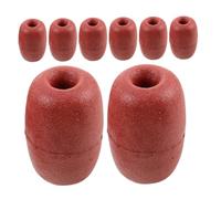 SOLUSTRE Flotadores de Muelle de PVC Rojo, 8pcs, flotación Estable, Resistentes a Rayos UV, para Redes de agalla y trampas para cangrejos en Agua