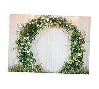 SOLUSTRE Fondo Vinyl Light Valentines Day Diseño D Decoración de Fiesta Green photostick de Flores decoración del día de San valentín Photograph Guirnalda Boda Foto Vinilo