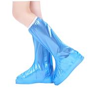 SOLUSTRE Fundas para Zapatos Prueba De Lluvia Portátiles Azules Cremallera Impermeables para Días Lluviosos Al Aire Talla XXXL Protector De Botas