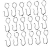 SOLUSTRE Ganchos para Asiento de Coche 50 Piezas Tipo S 23Mm Hierro Resistente Corrosión para Fijar Fundas y Cojines Instalación Práctica