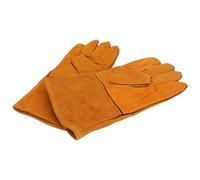 SOLUSTRE Guantes Antimordeduras de Cuero Doble Capa, Engrosados y Protectores, 34 Cm, para Cuidado y Entrenamiento de Mascotas como Perros, Gatos, Loros y Reptiles