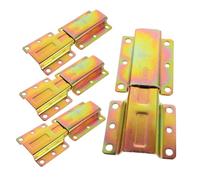 SOLUSTRE Herrajes De Conexión para Sofás 4 Piezas, Conector Deslizante Metálico Dorado, Cierre Seguro Antideslizante para Muebles, Accesorios De Bloqueo para Sofá Cama y Sillones