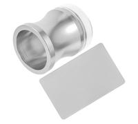 SOLUSTRE Herramientas para Manicura con Tampón de Silicona Transparente Incluye Sello y Raspador Plateados para Estampado y Decoración de Uñas Kit Compacto y Duradero para Arte Nail Art